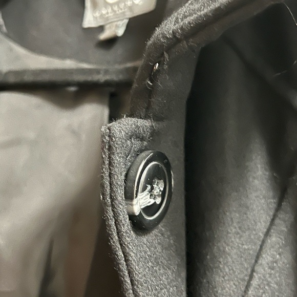 BNWT XL Black Gallery Belted Winter Coat Button Up Detachable Hood - Picture 4 of 8